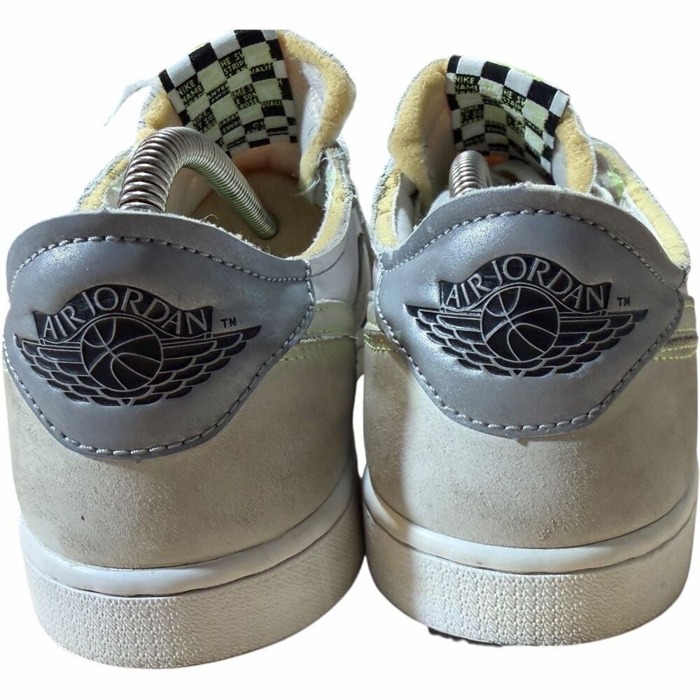 Nike Air Jordan 1 Low DM7837-103 White Grey Green Men’s Size 10 - Picture 5 of 7